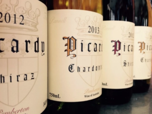 Images of Picardy wine bottles from Australia
